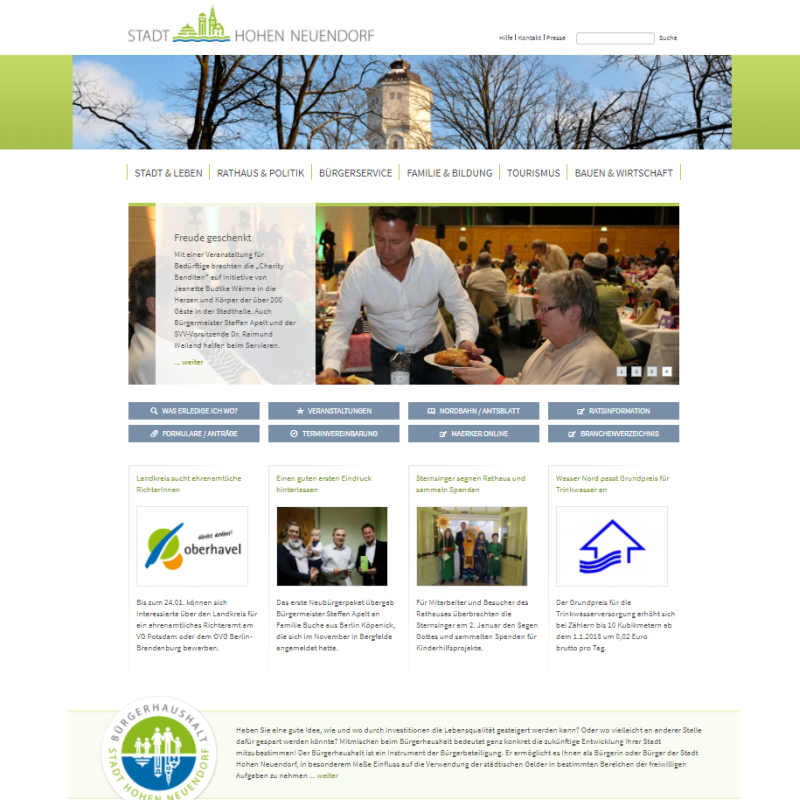 Website Hohen Neuendorf